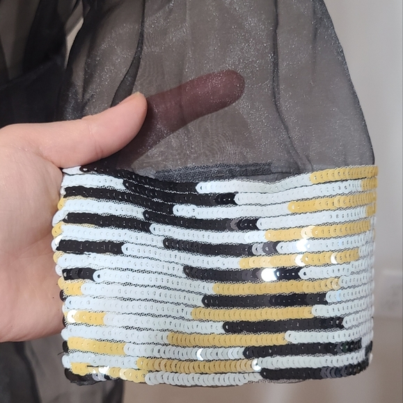 TRENCH COAT Sheer ORGANZA OVERCOAT WITH BELT - Picture 3 of 9